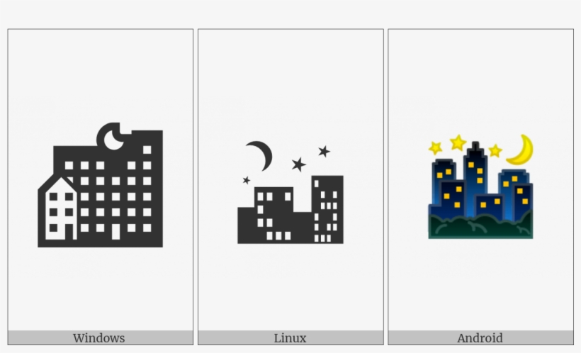 Night With Stars On Various Operating Systems - Graphic Design, transparent png download
