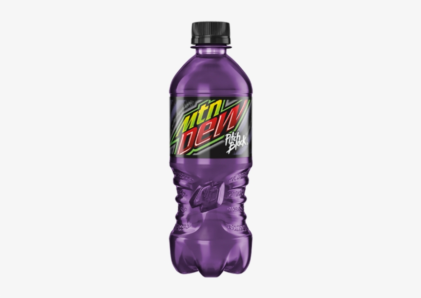 Mountain Dew Pitch Black/24-20oz Bottles - Mtn Dew Tropical Smash, transparent png download