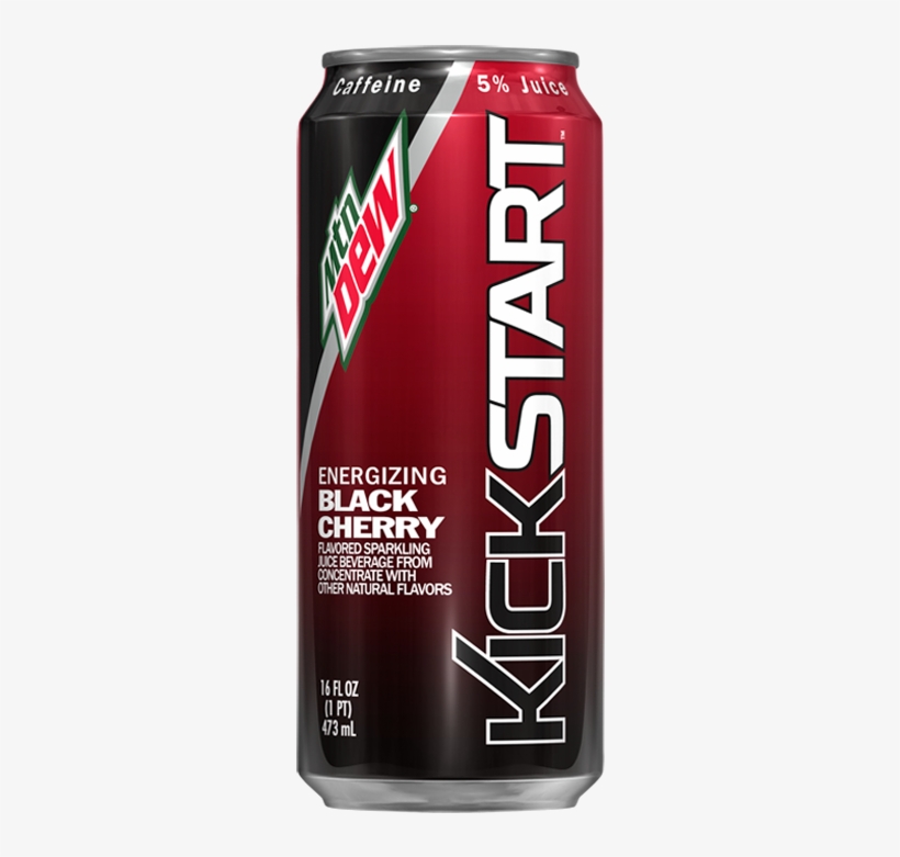 Mountain Dew Kickstart Black Cherry 473ml - Mountain Dew Kickstart Black Cherry, transparent png download