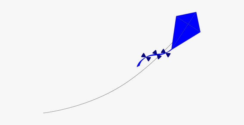 Kite Fly Flying Blue Outdoor Fun Joy Leisu - Kite Clip Art, transparent png download