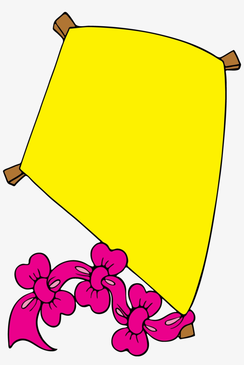 Kite Clipart Yellow - Yellow Kite Clipart, transparent png download