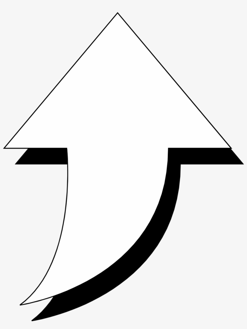 Arrow White Free Stock Photo - Arrow With Black Background, transparent png download