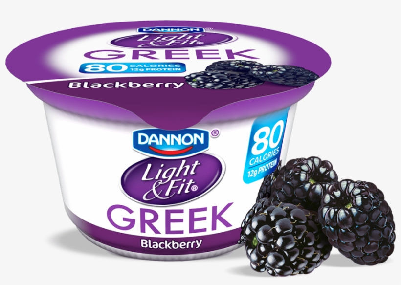 Blackberry Greek Yogurt - Greek Yogurt Light, transparent png download