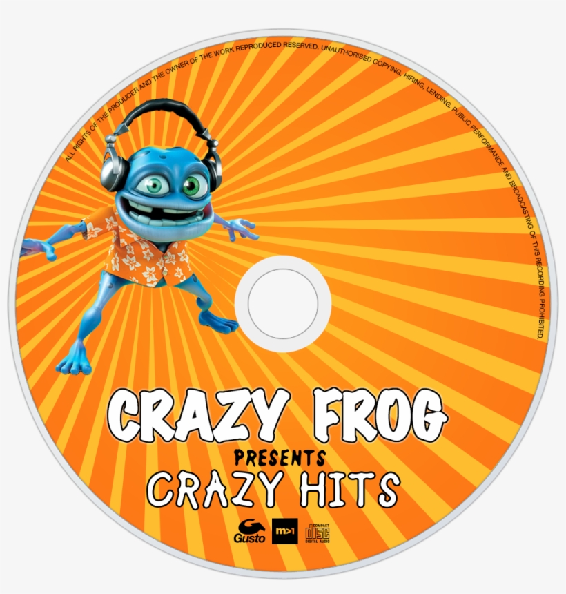 Crazy Frog Crazy Frog Presents Crazy Hits Cd Disc Image - Fnaf Baby Eye Texture, transparent png download