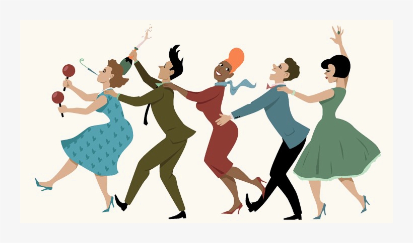 Dance Party Transparent Background - Conga Line, transparent png download