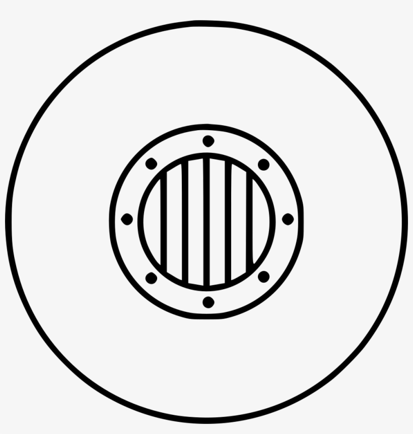 Cell Window Grill Protection Jail Arrest Svg Png Icon - Submarine Window Black And White, transparent png download