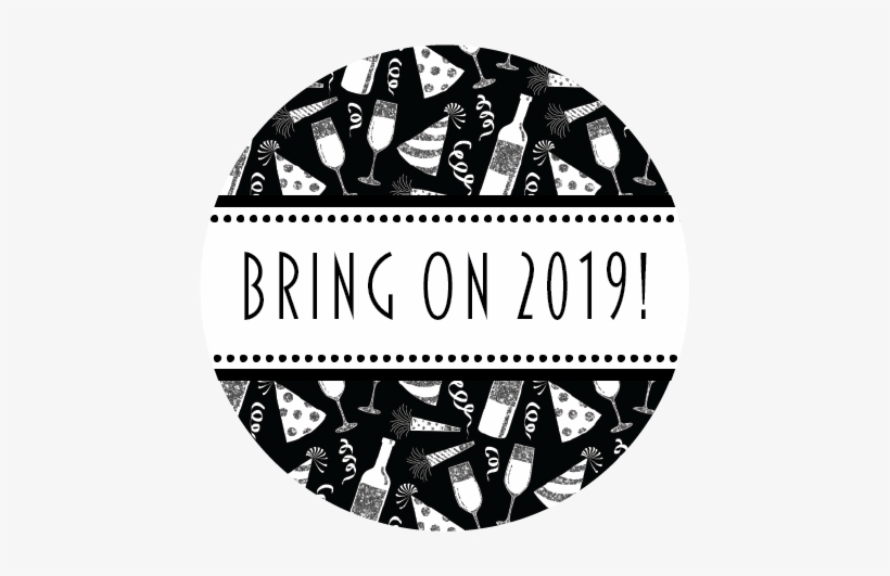 New Year's Eve Napkin Knot - Label, transparent png download