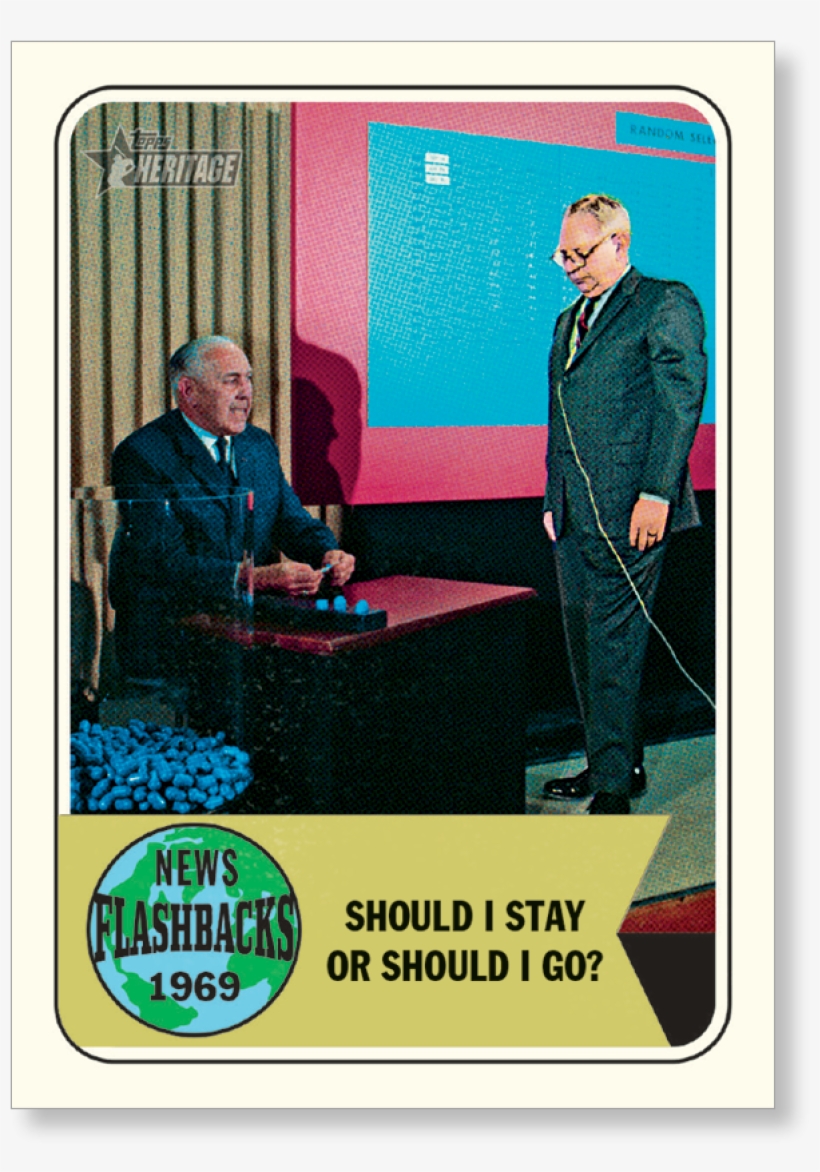 Download Vietnam War Draft Lottery 2018 Topps Heritage Baseball Draft