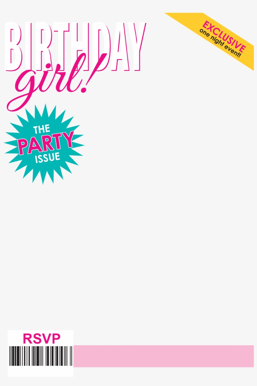 The Party Issue Magazine Cover - Birthday Magazine Cover Png, transparent png download