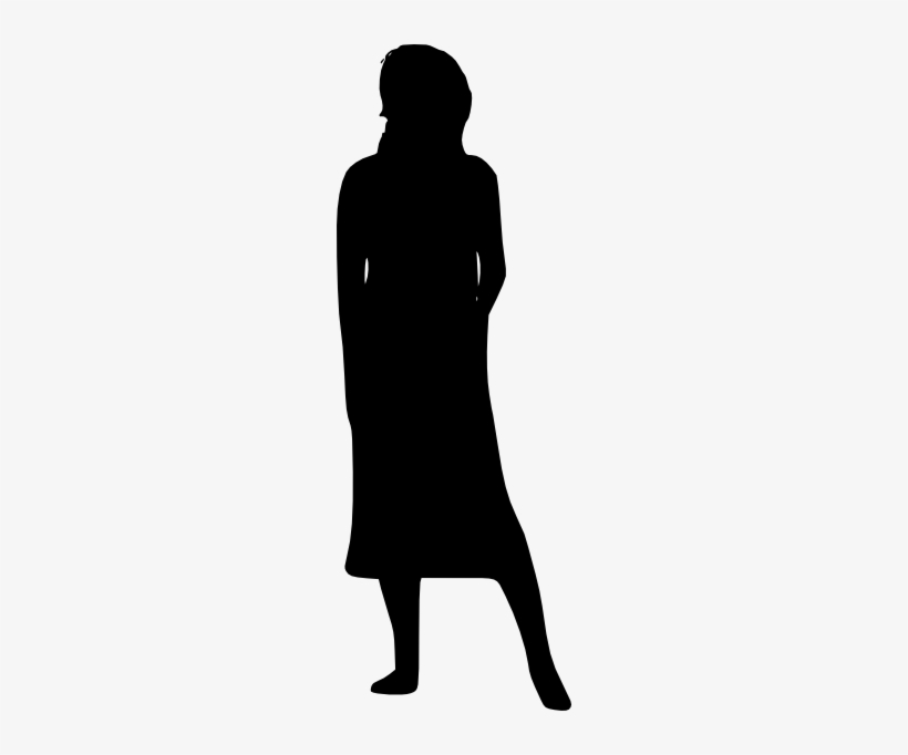 Free Download - Middle Aged Woman Silhouette, transparent png download