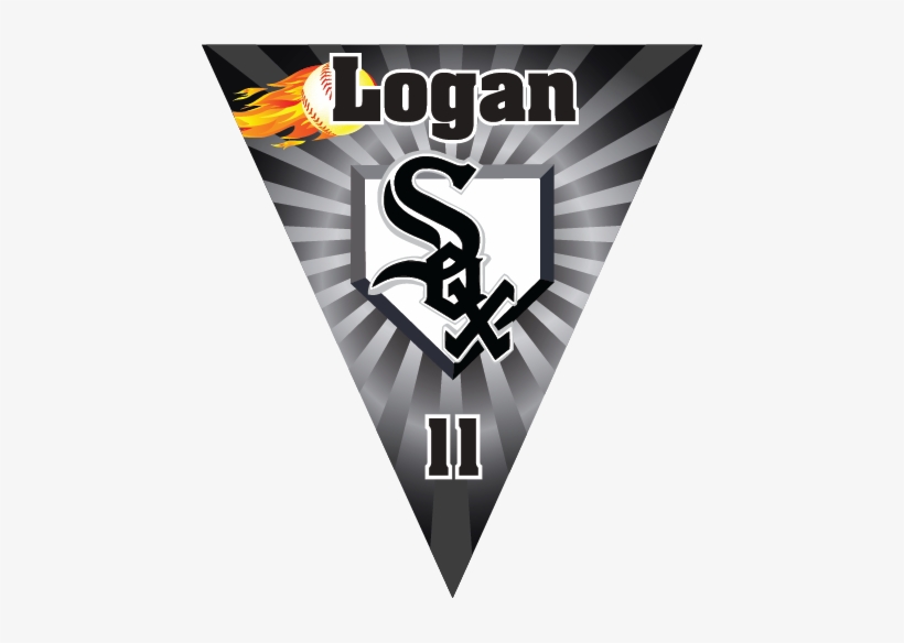White Sox Triangle Individual Team Pennant - Chicago White Sox, transparent png download