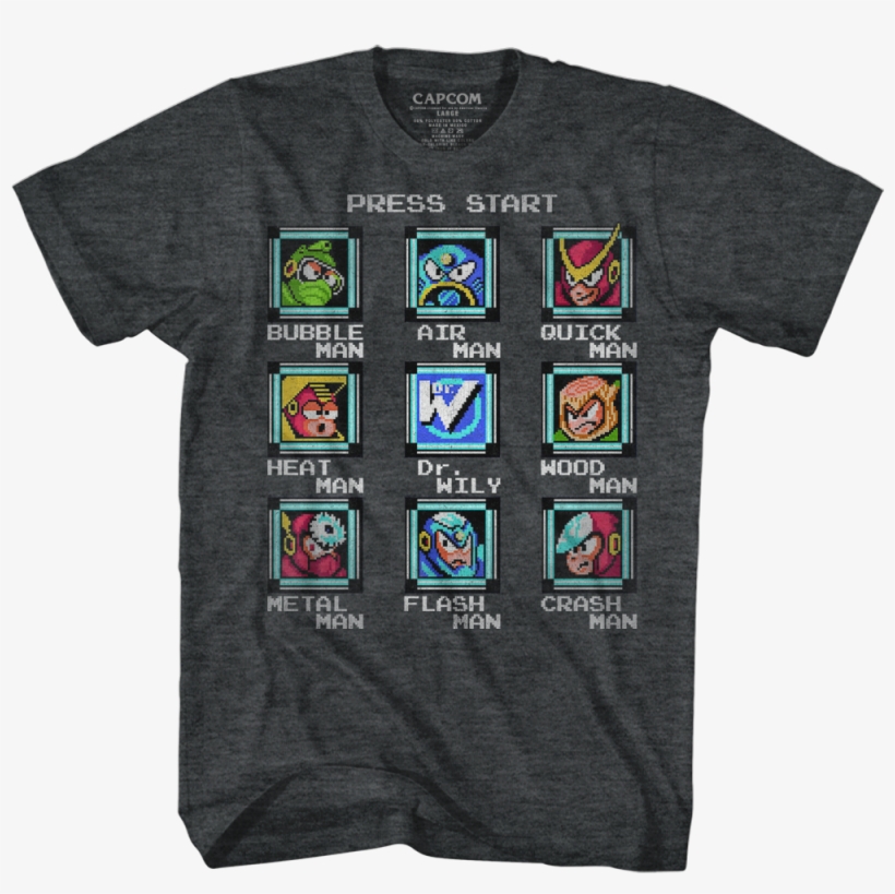 Start Screen Mega Man T-shirt - Mister Rogers Trolley T Shirt, transparent png download