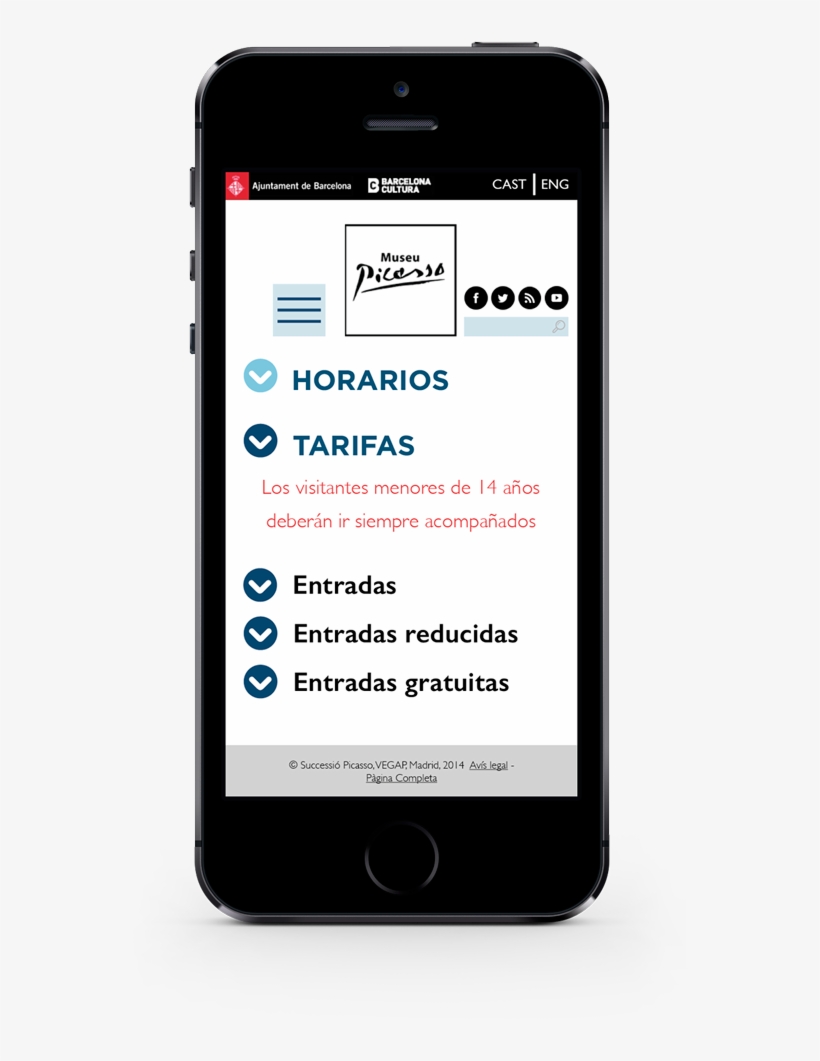 Rediseño De La Web Del Museo Picasso - Android, transparent png download