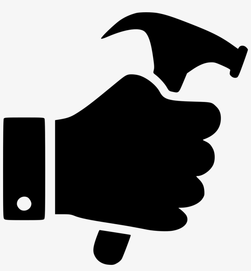 Png File - Hand Hammer Icon Png, transparent png download
