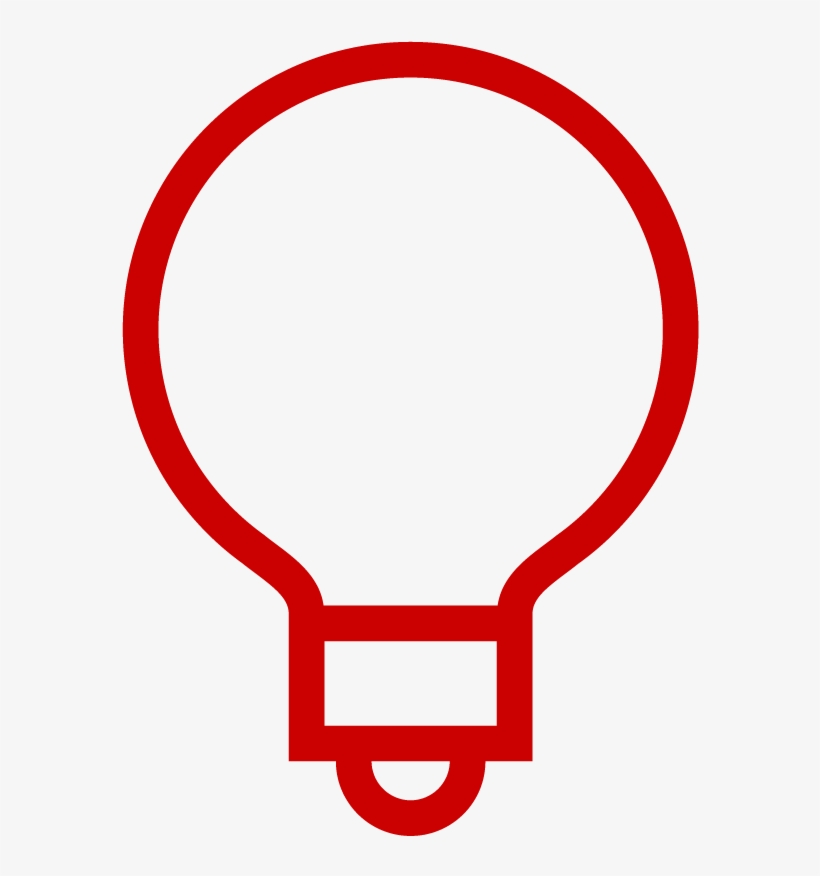 Lightbulb Icon - Sad Face, transparent png download