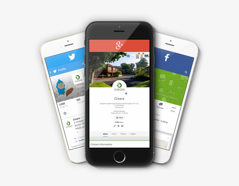 Social Media On Mobile - Iphone Social Media Png, transparent png download