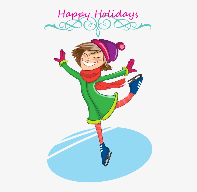 Boarding Pass Cliparts 23, Buy Clip Art - Ice Skating Girl Png, transparent png download