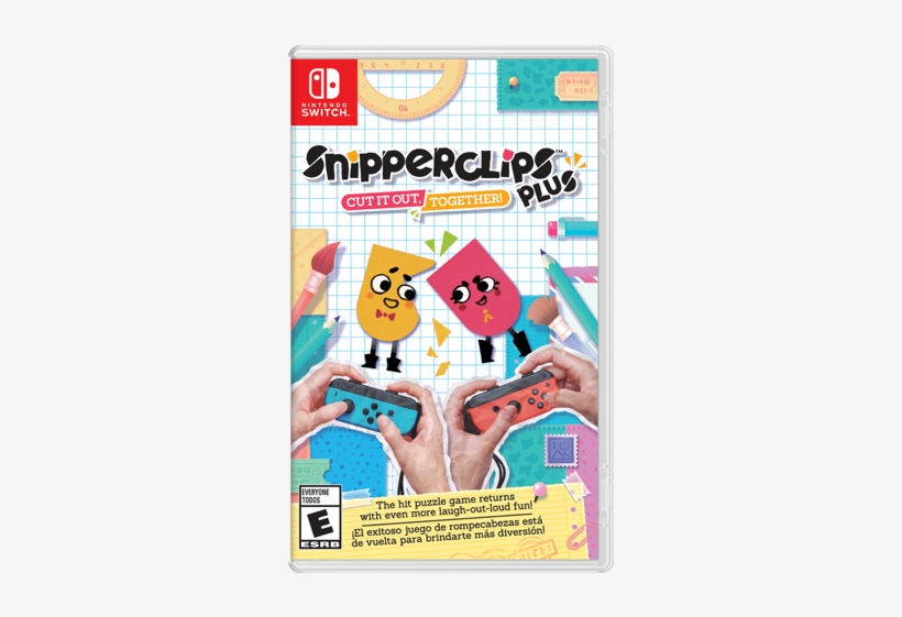 Cut It Out Together Box Art - Nintendo Snipperclips Plus: Cut It Out, Together! -, transparent png download
