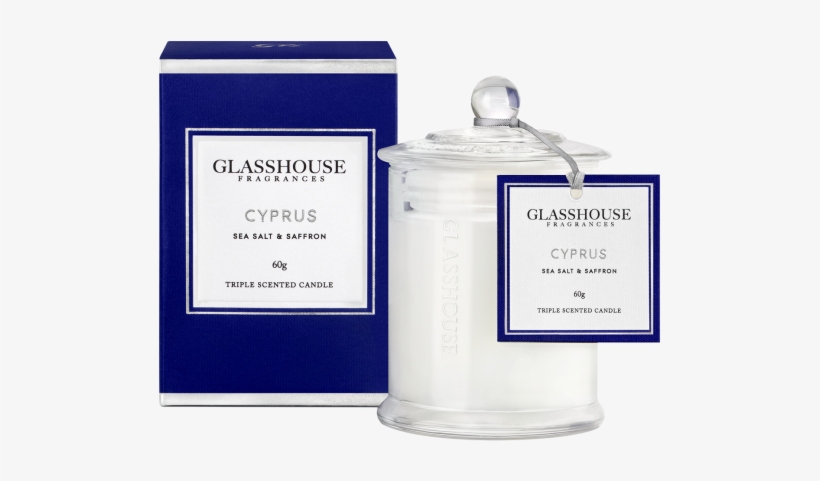 Glasshouse Fragrances Mini Candle Core Cyprus Sea Salt - Glasshouse Candles, transparent png download