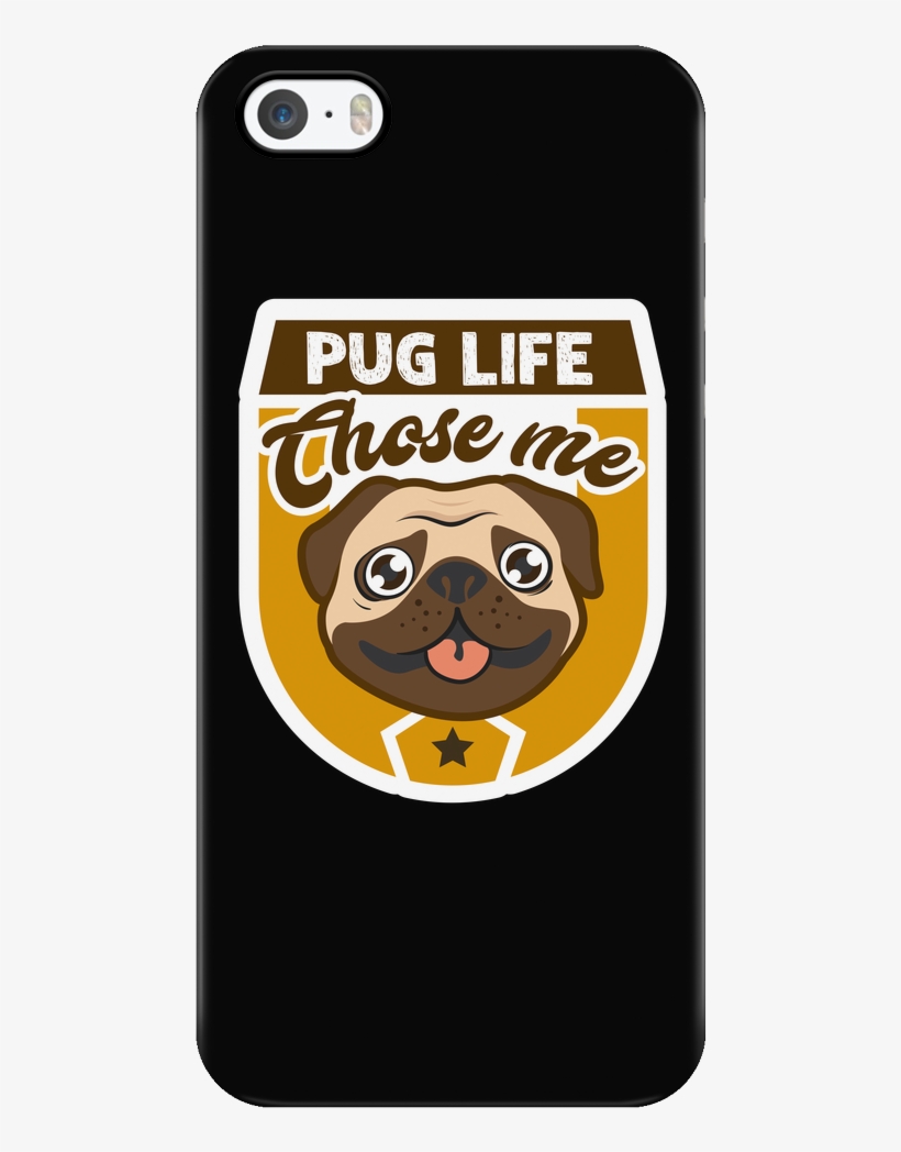 Pug Life Iphone Case Black - Mobile Phone, transparent png download