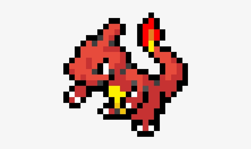 Charmeleon - Pixel Art Pokemon Charmeleon, transparent png download