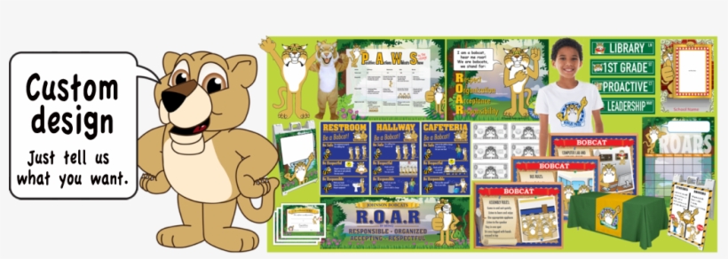 Lion Cub Mascot - Pbis Bobcats, transparent png download