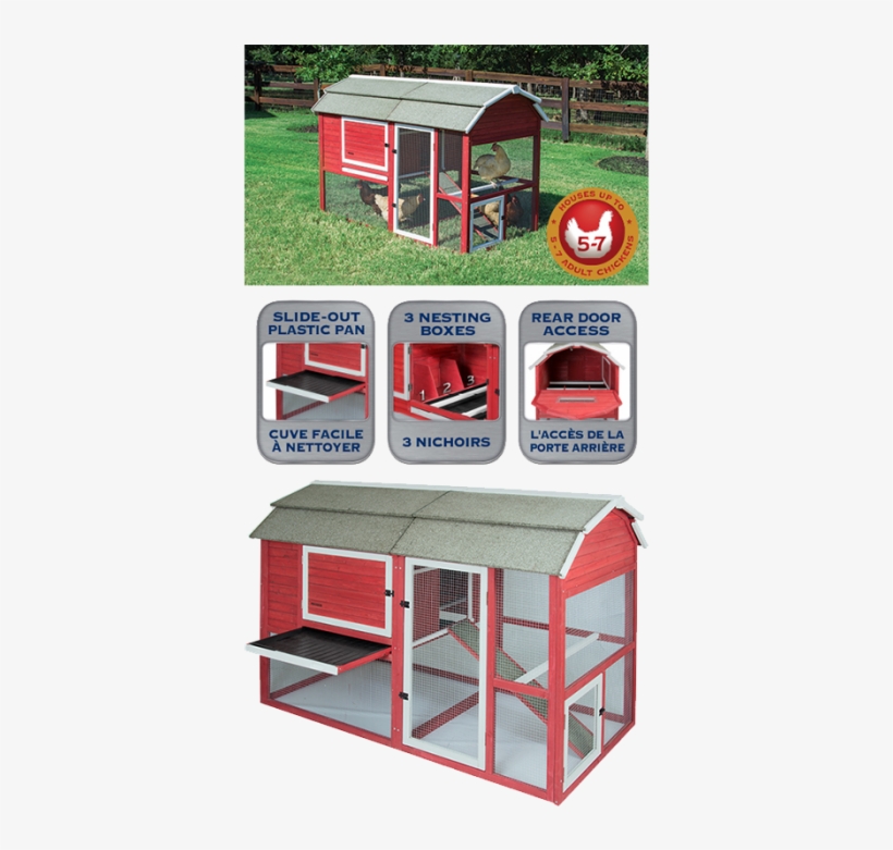 Precision Pet Old Red Barn Ii Chicken Coop - Precision Pet Old Barn Ii Chicken Coop, transparent png download