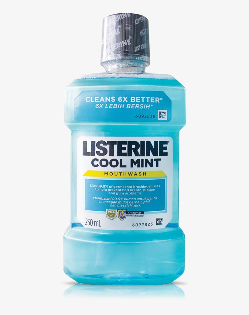 Listerine Png - Listerine Cool Mint Mouthwash 250ml, transparent png download