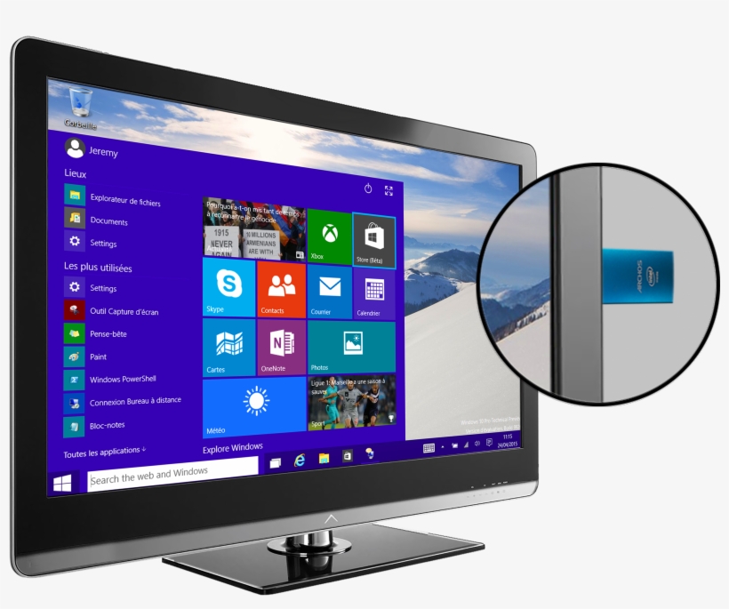 Archosstickmonitor - Archos Pc Stick, transparent png download