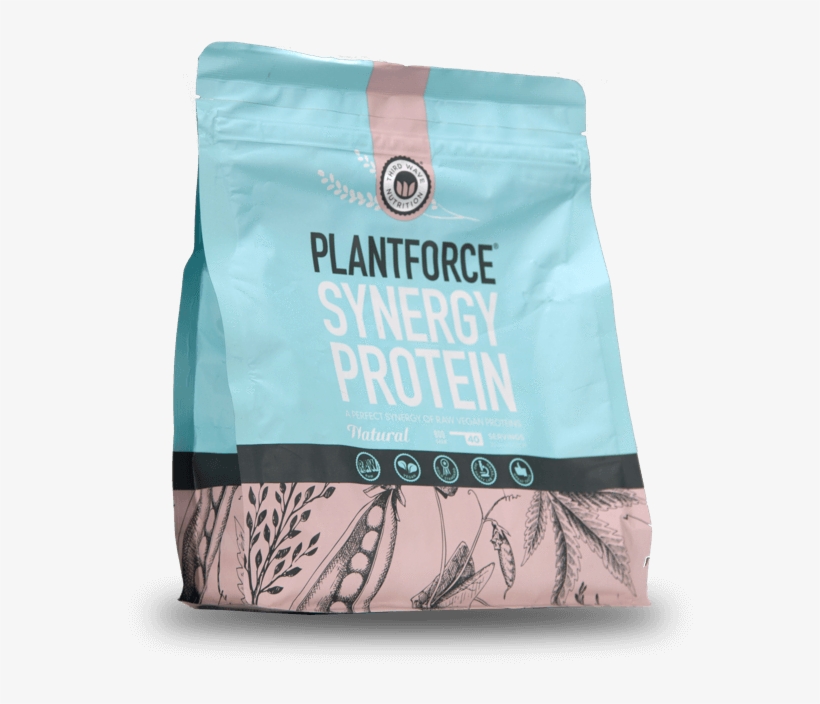 Natural Plant Based Protein Powder - Third Wave Nutrition Plantforce Synergy Natural - 800, transparent png download