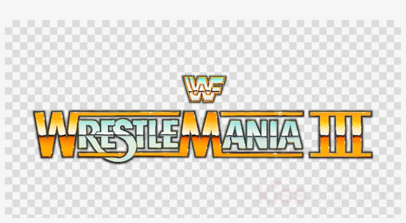 Download Wrestlemania Iii Clipart Wrestlemania Iii - Vector Graphics, transparent png download