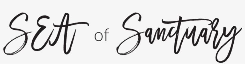 Sea Of Sanctuary - Watercolor-poinsettias Und Blätter Mit Typografie Karte, transparent png download