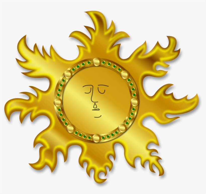 Abstract Sun 3 48 Rays Clipart Large Size Car Pictures - Clip Art, transparent png download