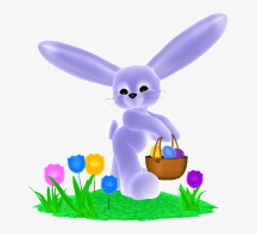 Thousands Of High Quality Free Easter Clip Art - Easter Bunny With Cross, transparent png download