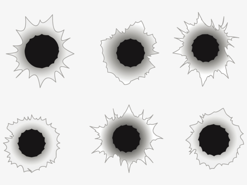 Bullet Holes Png Transparent Picture - Clip Art, transparent png download
