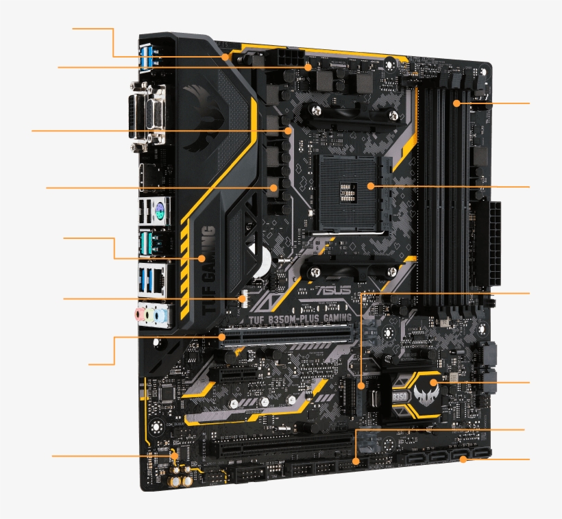 Tuf B350ma Tuf B350ma - Asus Tuf B350m Plus Gaming, transparent png download