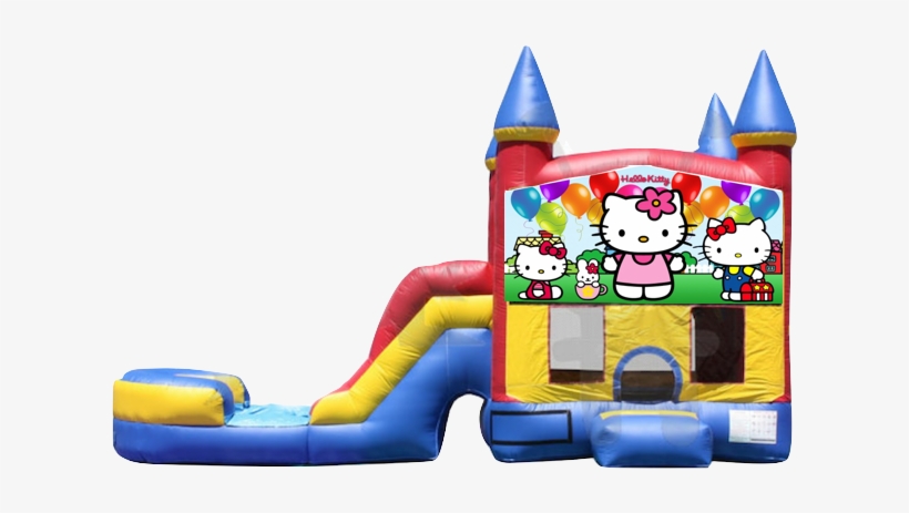 Combo Castle Slide Hello Kitty $130 - Hello Kitty, transparent png download