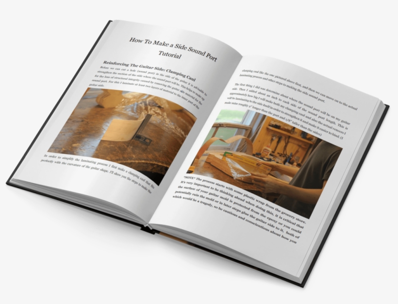 Side Sound Hole Open Book - Flyer, transparent png download