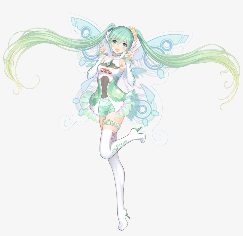 2017 Racing Hatsune Miku From Vocaloid - Hatsune Miku Racing 2017, transparent png download