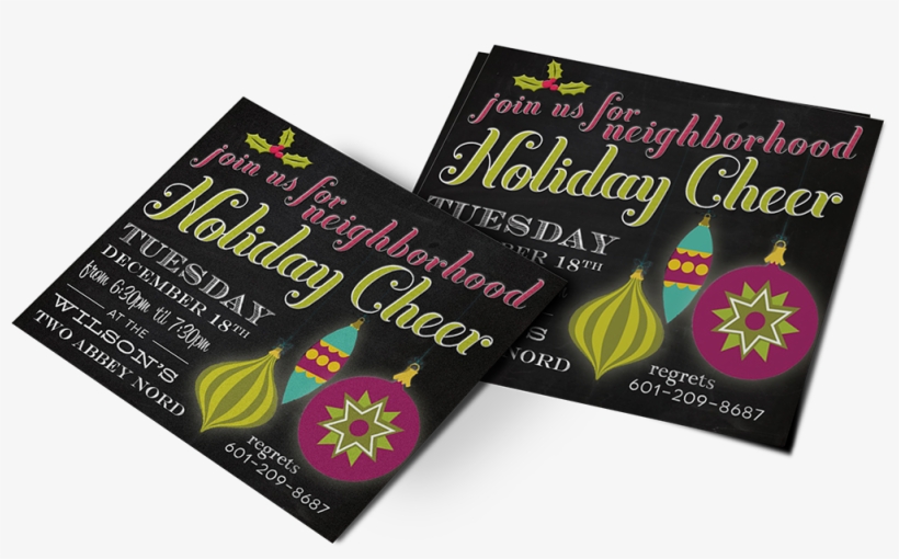 Christmas Party Invitation - Flyer, transparent png download