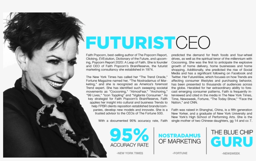 Popcorn, Who Is Scheduled To Speak At The Annual Association - Faith Popcorn, transparent png download