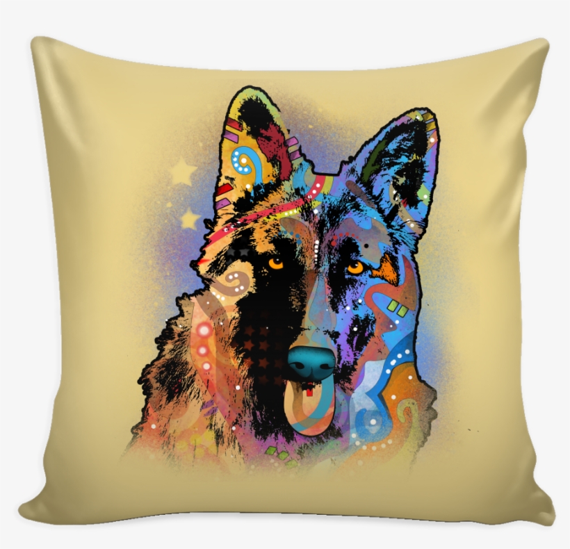 German Shepherd Pillow Cover, Multi-colors - Throw Pillow, transparent png download