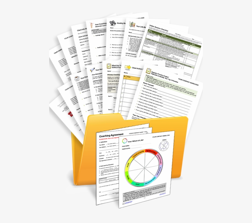 Welcome Packet With Coaching Templates, Forms And Exercises - Welcome Pack Coaching, transparent png download