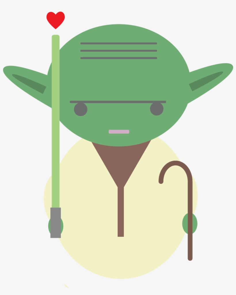 A Valentine's Day Yoda - Yoda, transparent png download