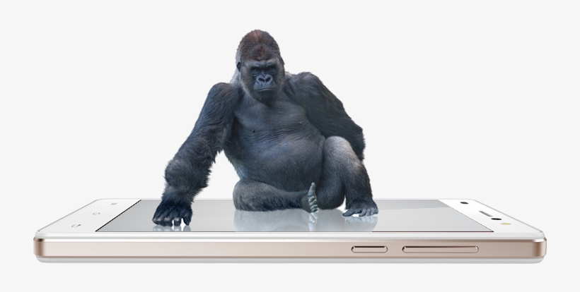 Lava A71 Comes With Corning® Gorilla® Glass Protection - Sticker Trompe L Oeil Gorille Réf:hublot 1409 Dimensions, transparent png download