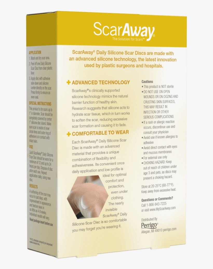 Scaraway® Daily Discs Are Indicated For Use In The - Brochure, transparent png download