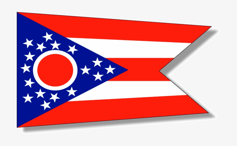 State Descriptions Ohio - Only Us State Without A Rectangular Flag, transparent png download
