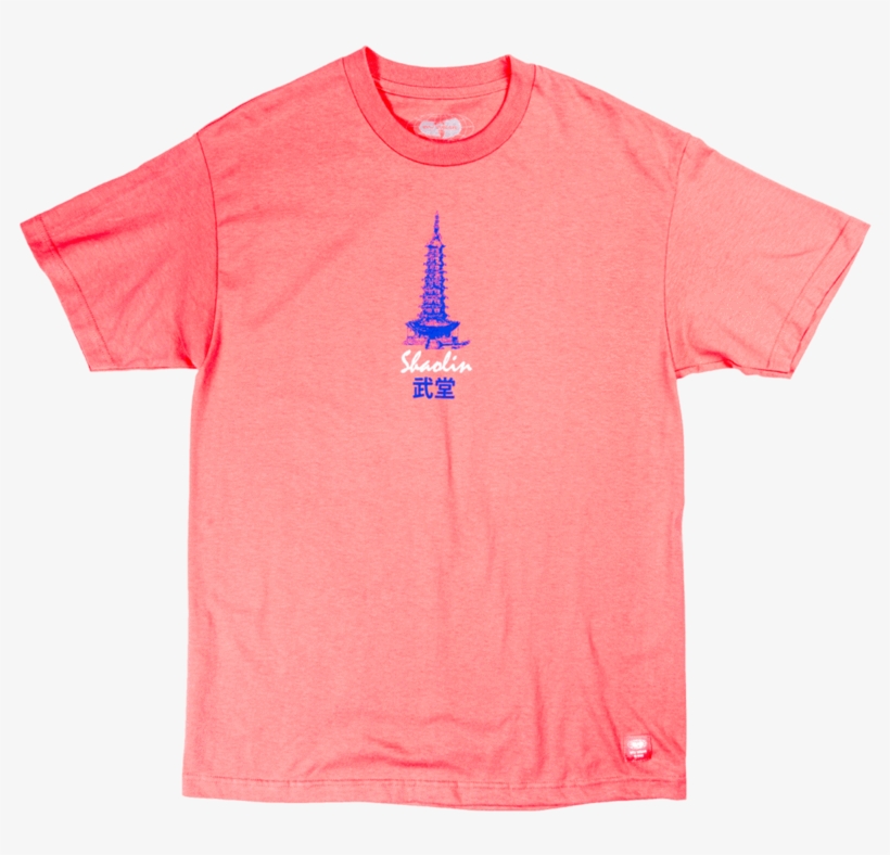 Shaolin Tee - Coral - T-shirt, transparent png download