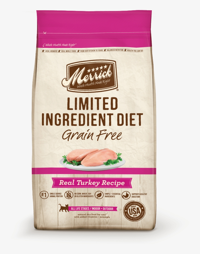 Merrick Limited Ingredient Diet Grain Free Real Turkey - Merrick Limited Ingredient Cat Food, transparent png download