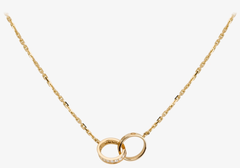 Love Necklace, Diamondsyellow Gold, Diamonds - Cartier Love Necklace Yellow Gold, transparent png download